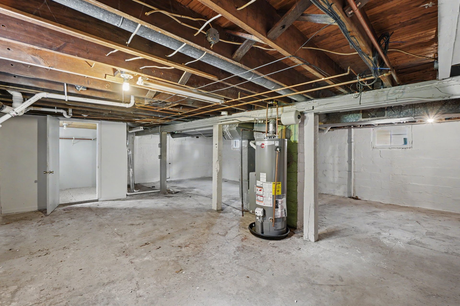 Belleville home, basement with mechanicals